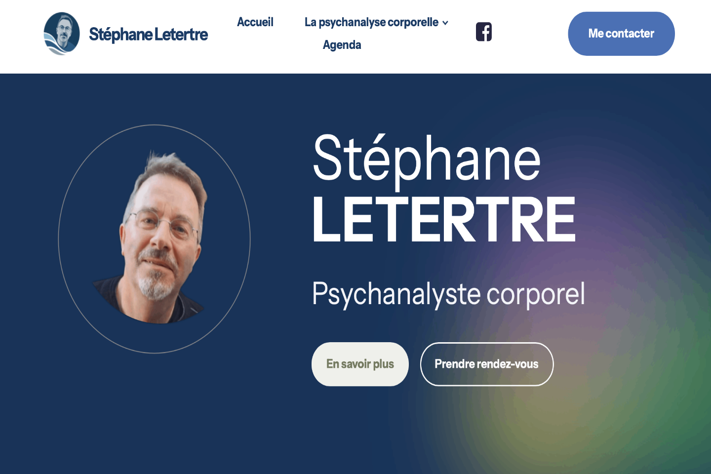 Page d'accueil du site Stéphane Letertre